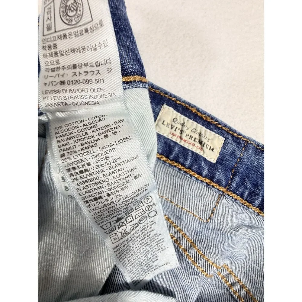 Levi's Premium 514 Straight Jeans Men's W34 L30 Blue Stretch Water<Less Denim